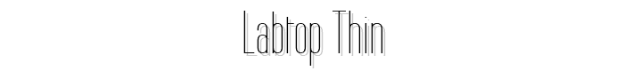 Labtop Thin font